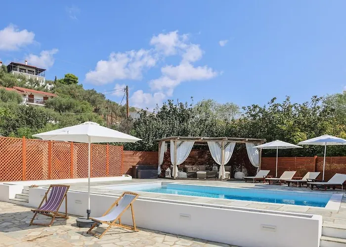 别墅 Beachside Causton With Private Pool Platanias (Skiathos)
